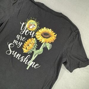 Buc-ees T-Shirt Black Sunflower You Are My Sunshine Adult 2XL
